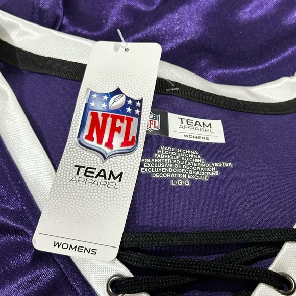 NWT NLF Ravens || Woman’s Jersey #21 Rice size Large - Picture 5 of 6